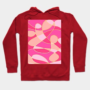 Neurographic pink toned Hoodie